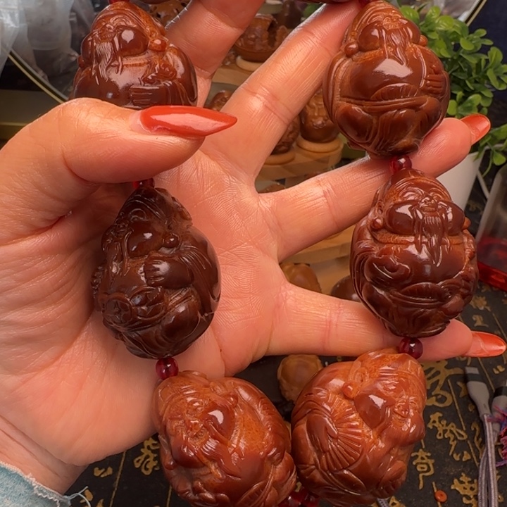 手串/手链橄榄核玉华财神3.23