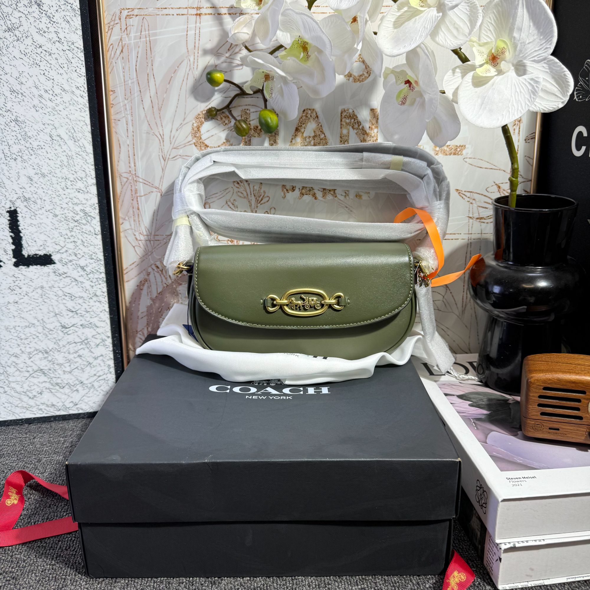 95新 COACH/蔻驰 蔻驰单肩包G25101771尺寸23x14