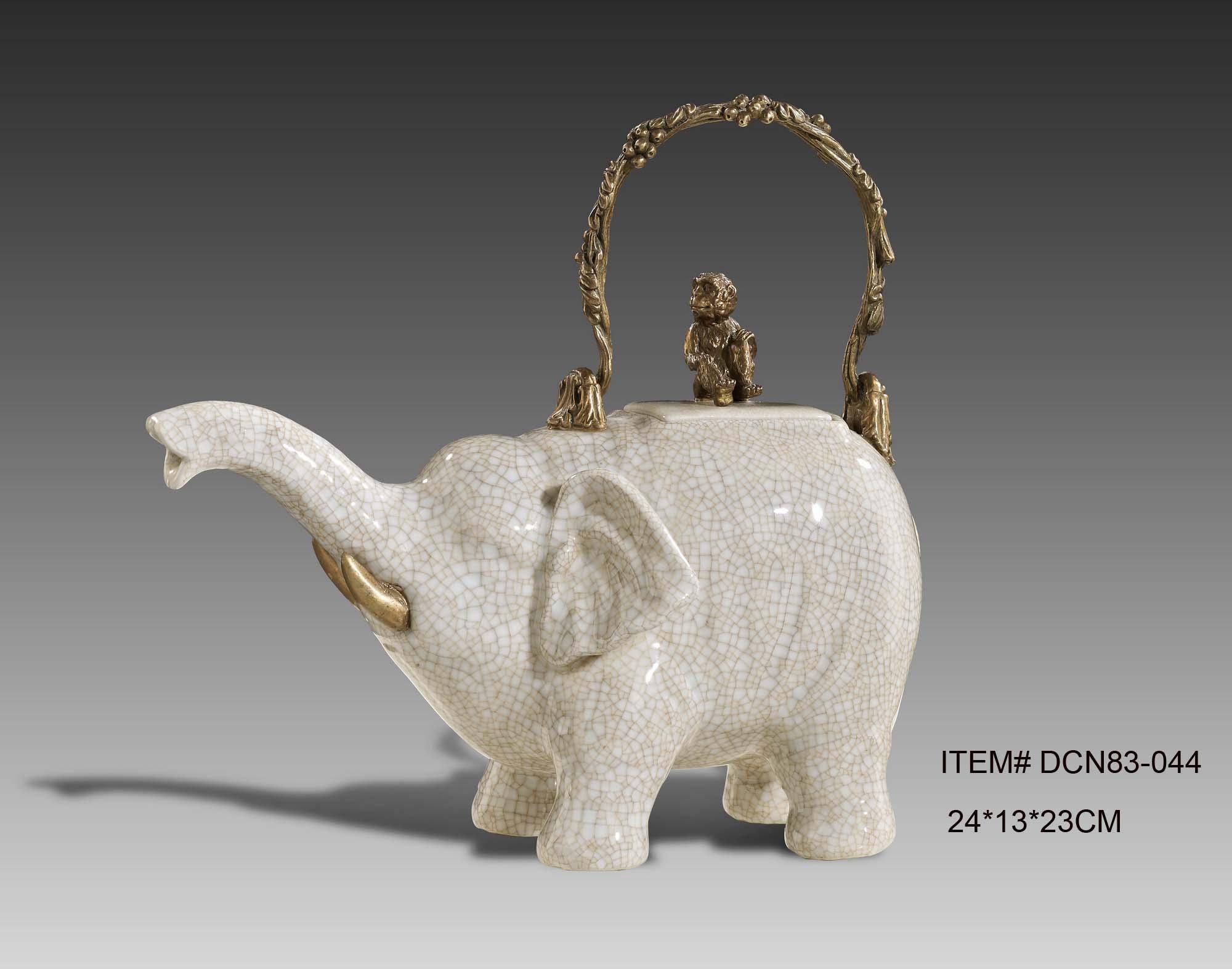 【欧美外单】DCN83-044 大象茶壶 24*13*23