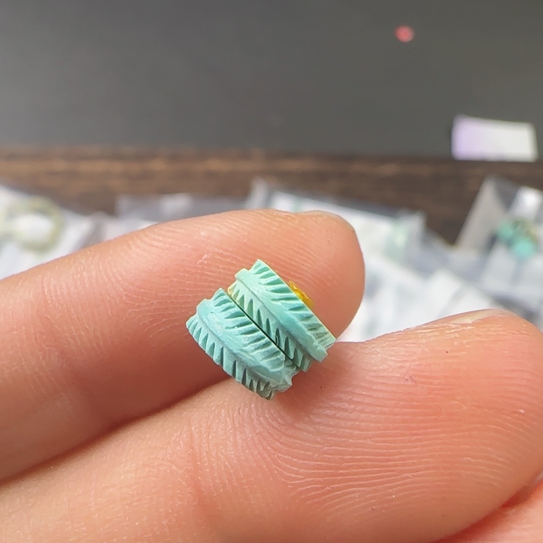 绿松石珠宝半成品未镶嵌