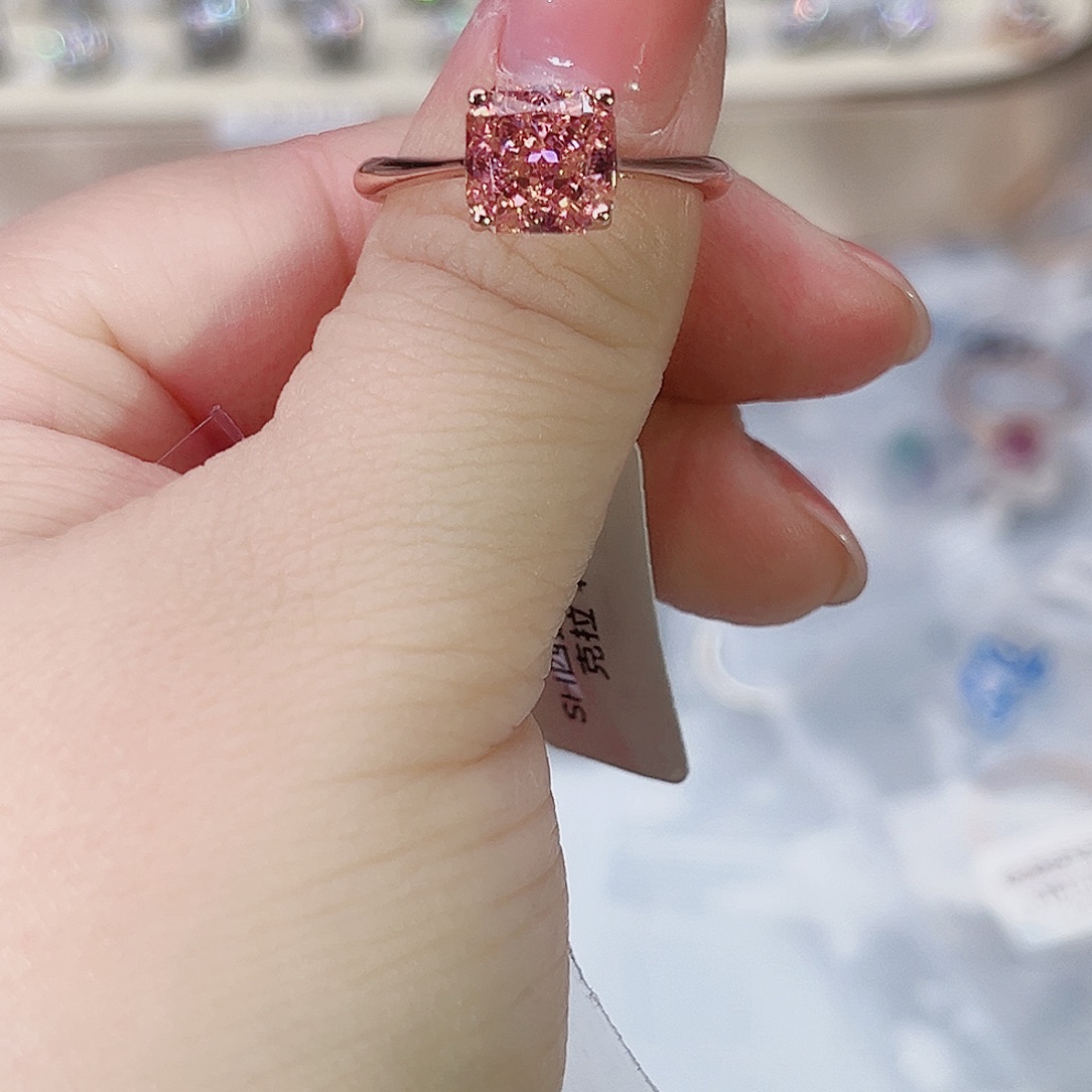 莫桑石非金属SH K枚方形恰色两卡-13