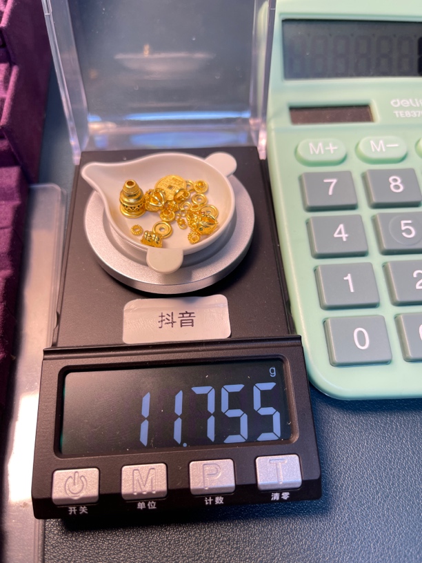 足金999佛塔卡八宝石弟子珠蛇结山鬼万能轴款一秀