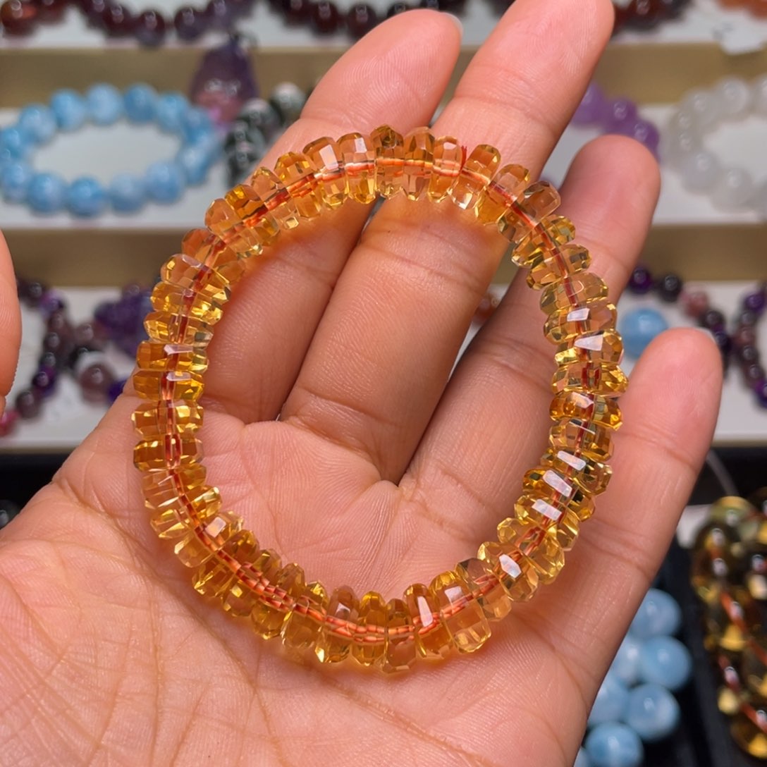 水晶手链未镶嵌巴西暴力黄