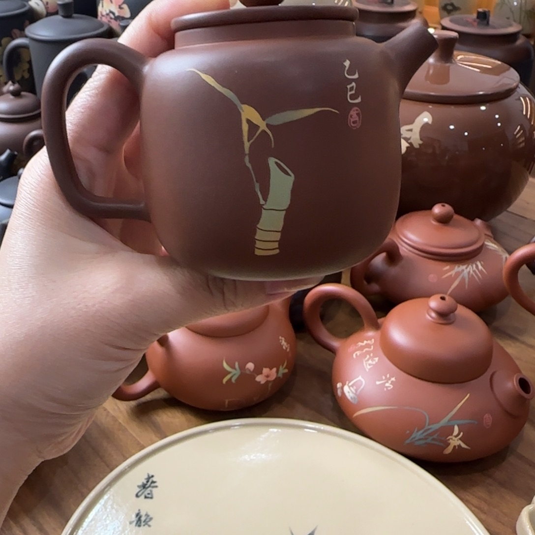 建水紫陶纯手工茶壶