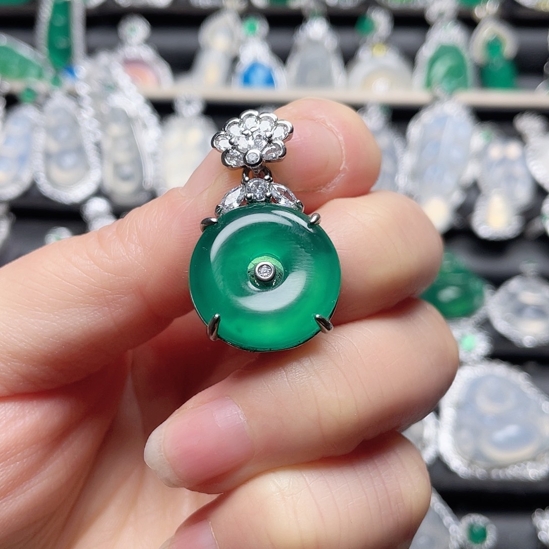 玛瑙/玉髓挂件合金