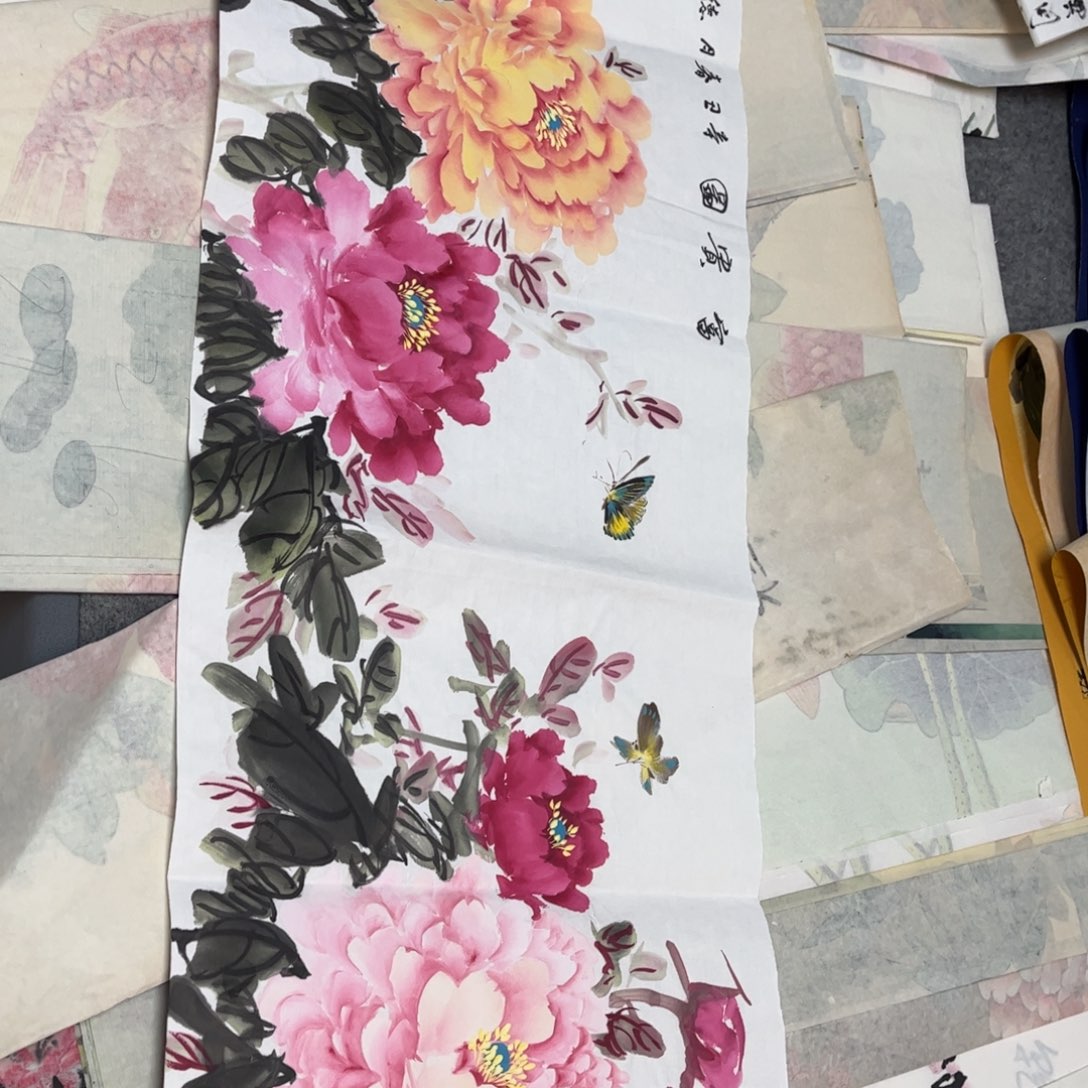 国画12.2纯手绘无边框作品