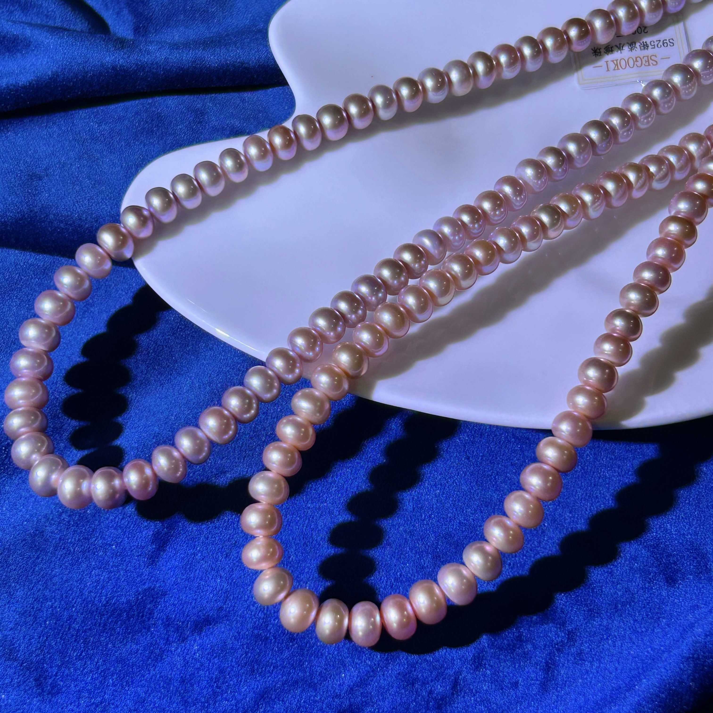 S925银淡水珍珠项链-珠径7-8mm多样性发一-DS074