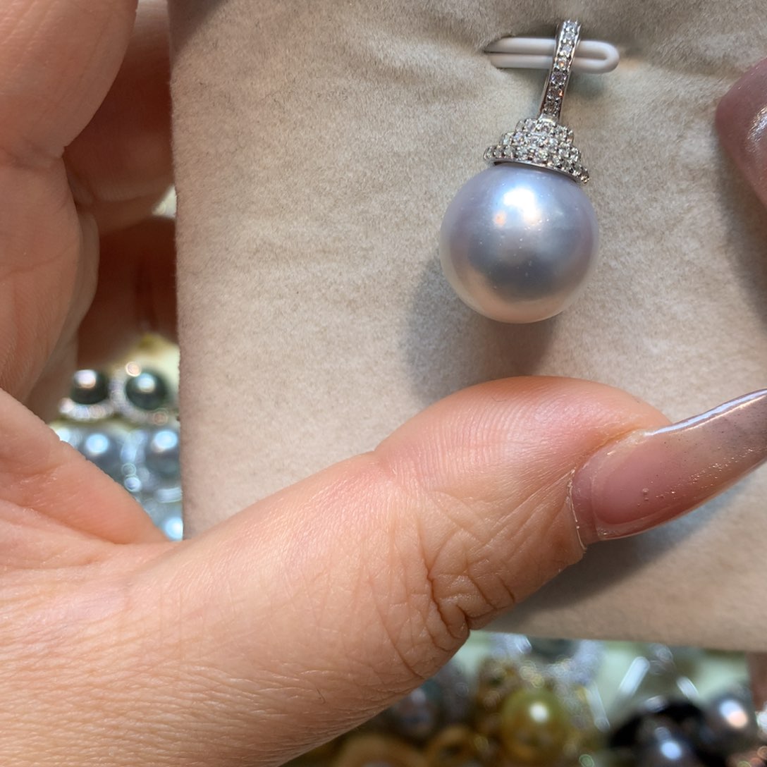 海水珍珠颈饰银S925镶嵌