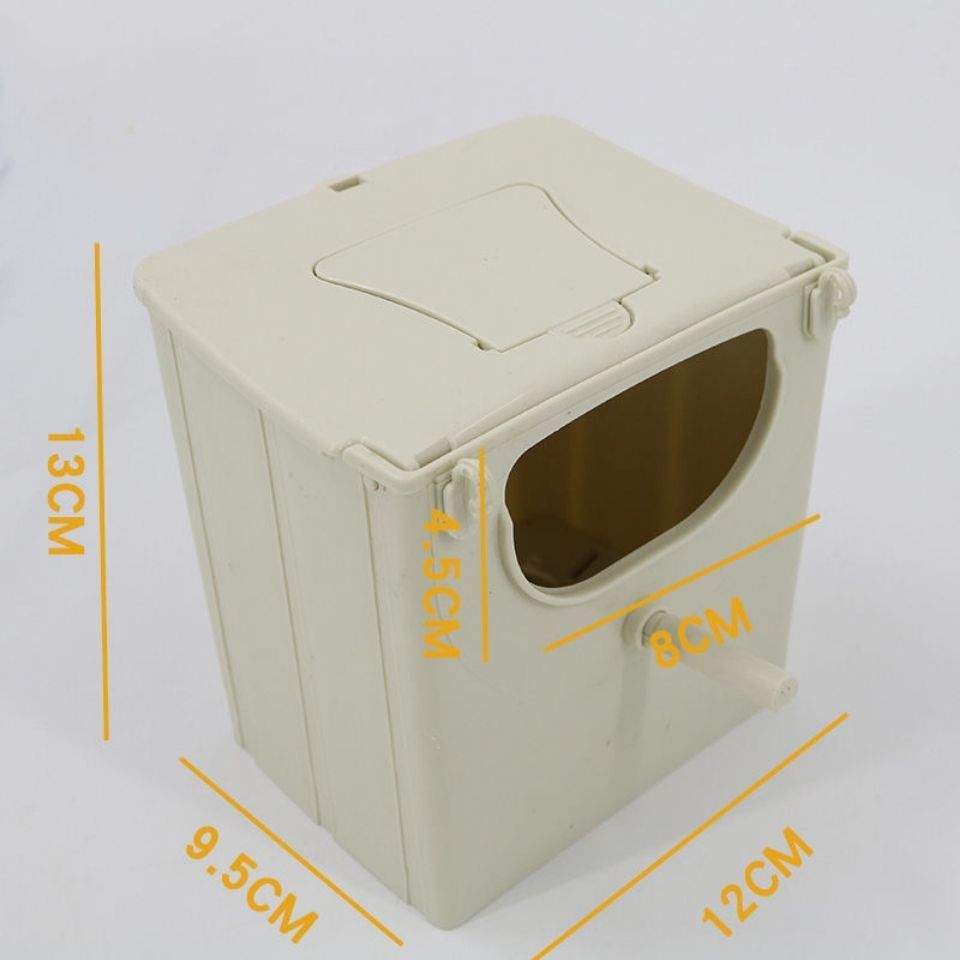 文鸟珍珠鸟十姐妹方便观察塑料繁殖盒可外挂可内挂易清洗