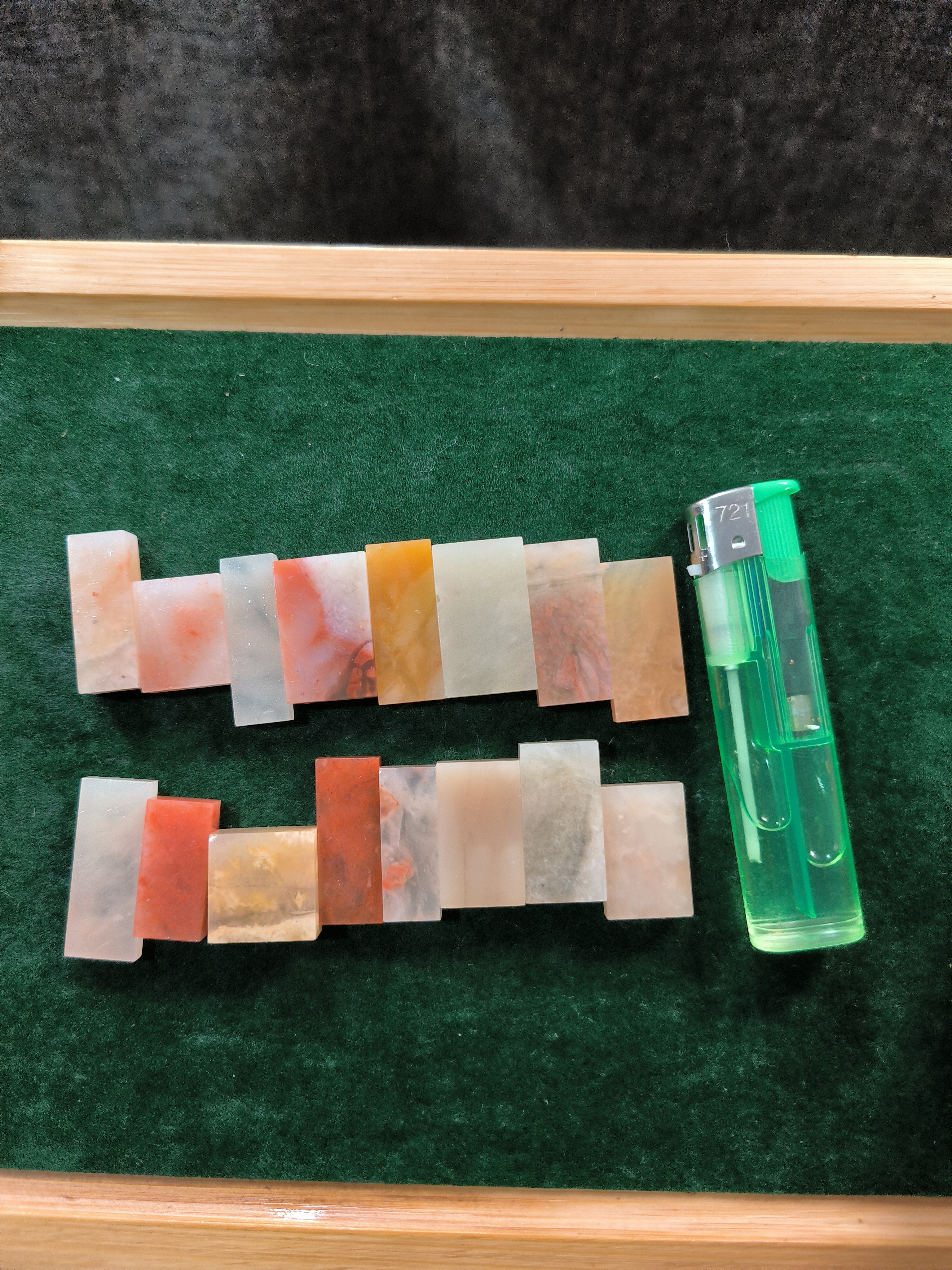 老挝石手链款牌子图片款14个