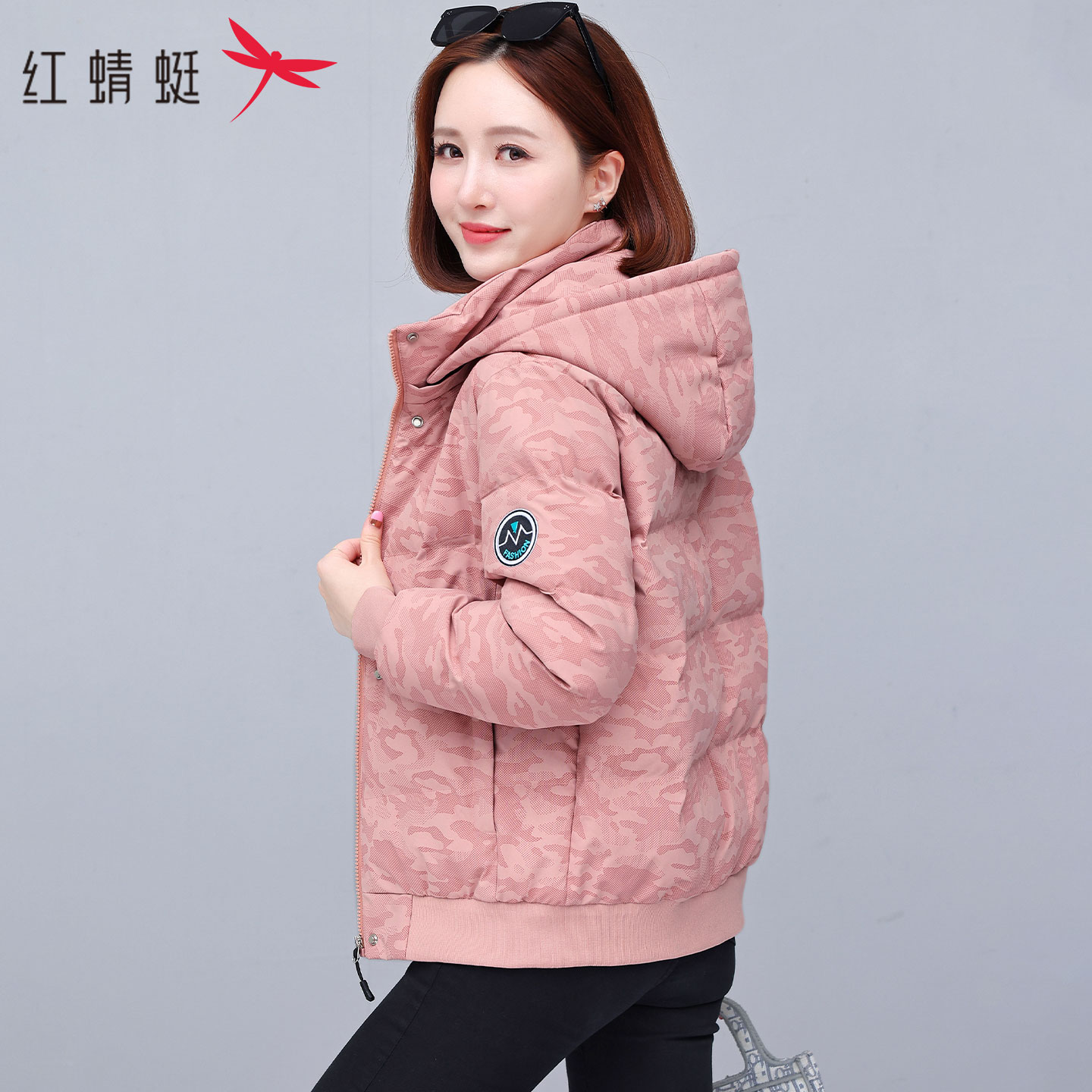 红蜻蜓加厚保暖羽绒棉服外套女冬季2025新款时尚洋气百搭休闲棉袄