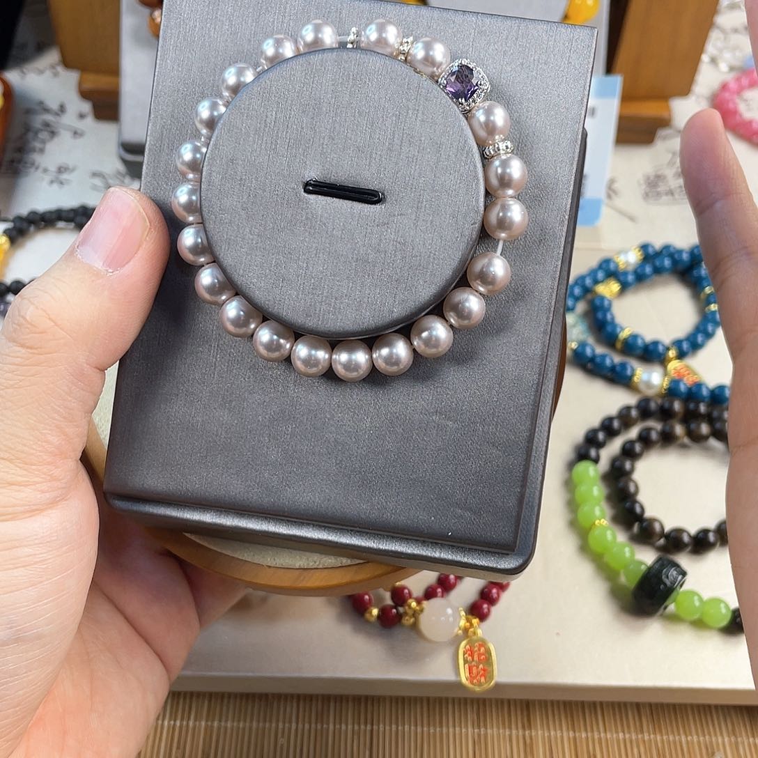 针钠钙石手饰银S925镀金镶嵌