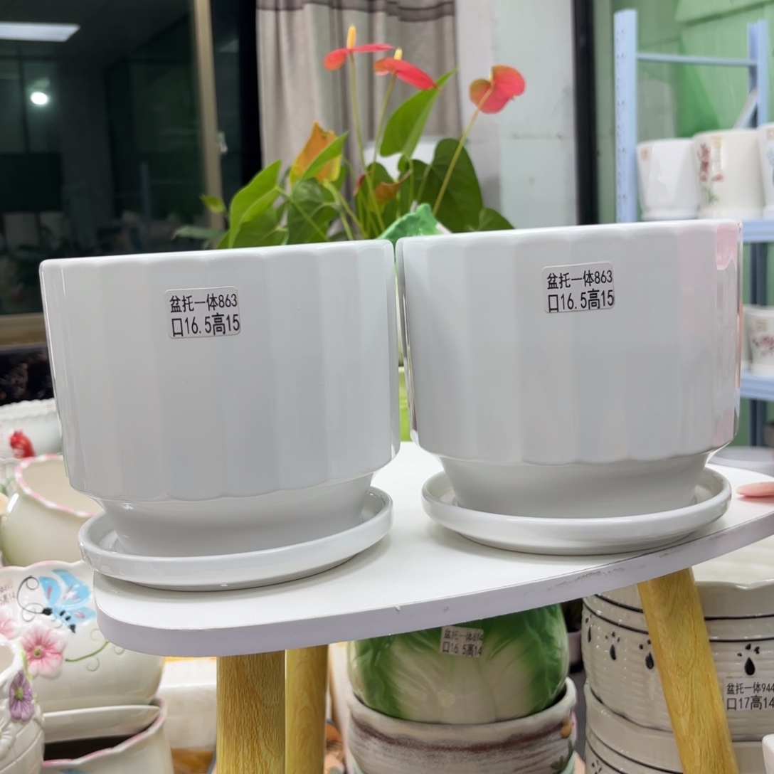 @夏西陶瓷花盆@@5863