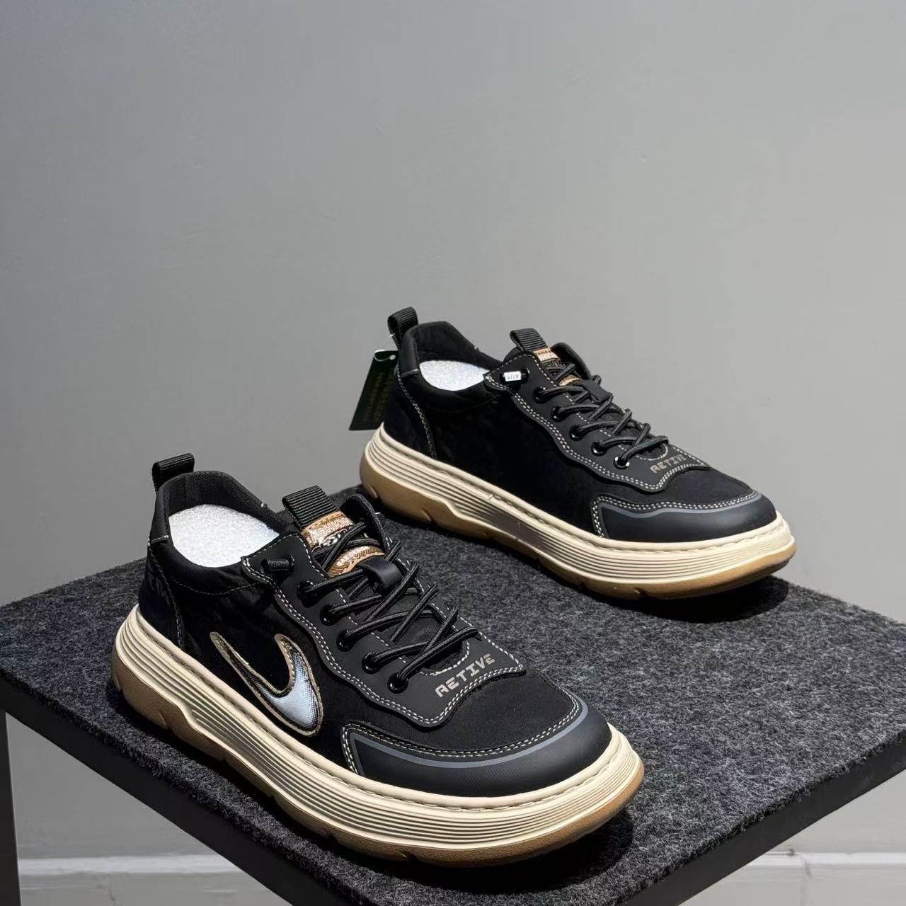 夏季布鞋男2025透气宽脚男士一脚蹬冰丝布休闲鞋