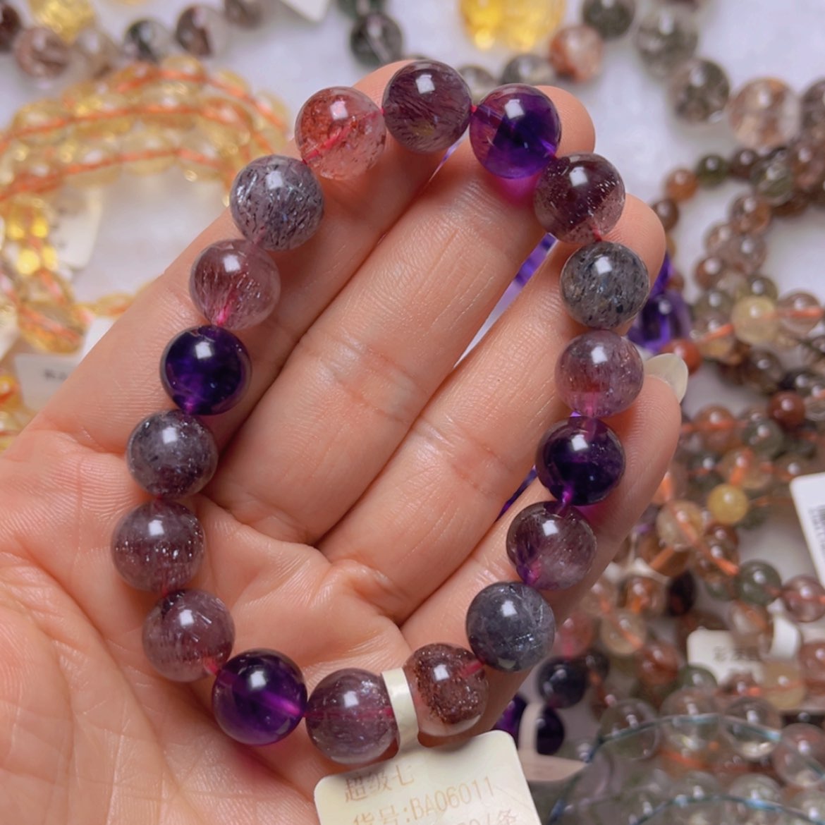 【闪购商品】水晶手链未镶嵌紫超七11m