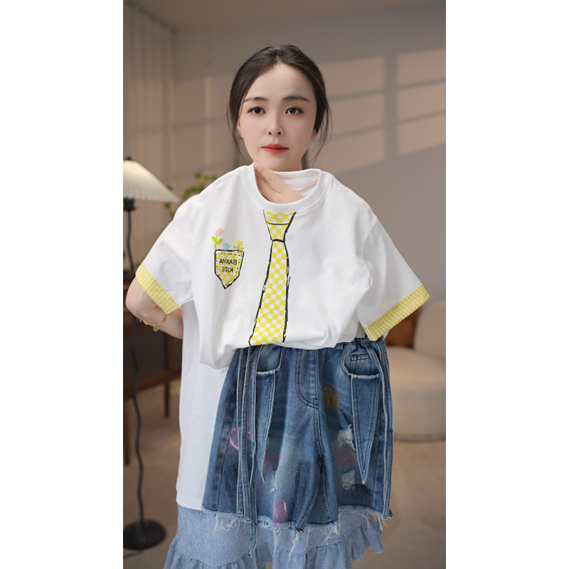 【米佑】儿童时尚卡通印花2025年新款时尚套装WQ273