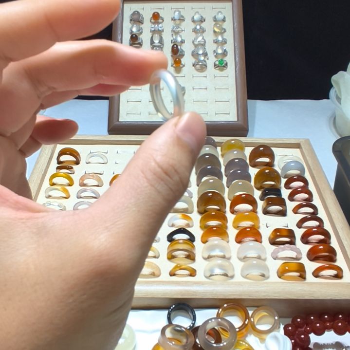 玛瑙/玉髓合金戒指港12