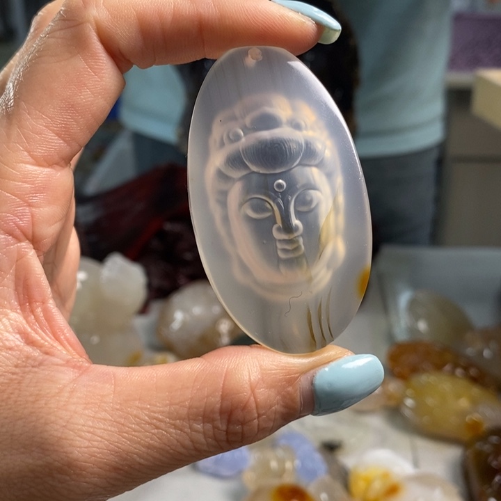 玛瑙/玉髓未镶嵌吊坠(不含链)