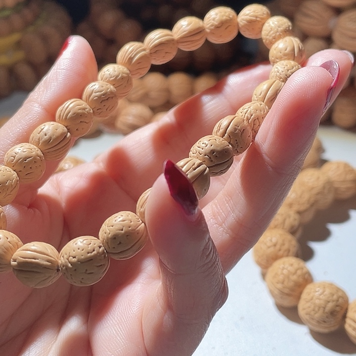 桃核吊坠桃核手串野生78