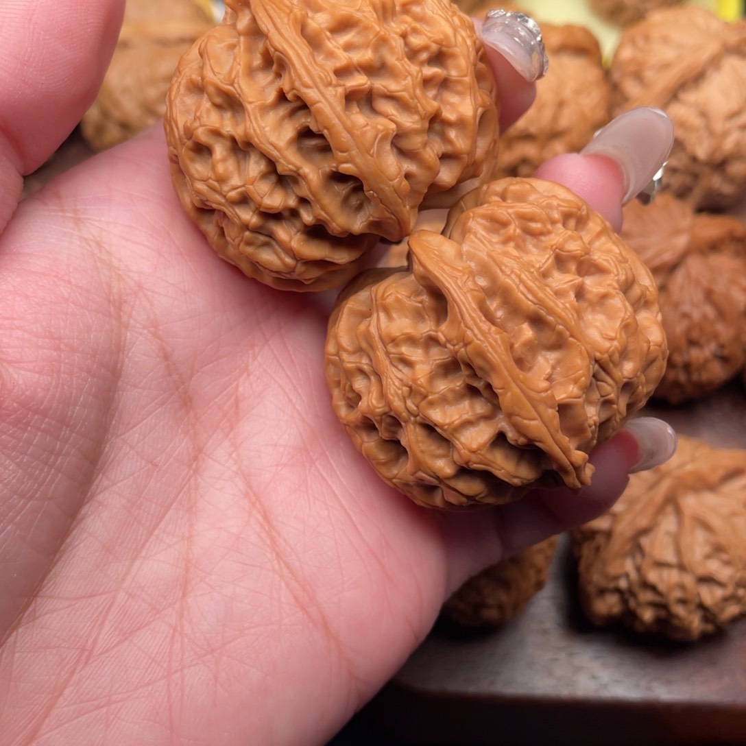 文玩核桃把件李*…全品，红皮苹果41