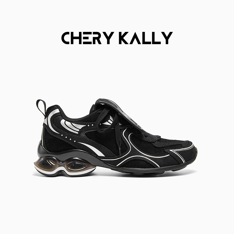 CHERY KALLY时尚运动鞋新款美拉德复古厚底气垫德训鞋963YD5610