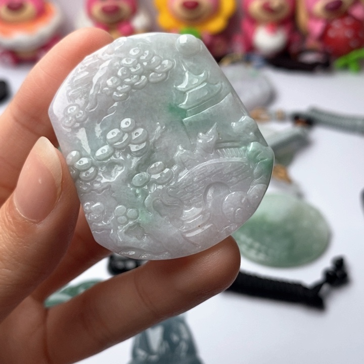 翡翠未镶嵌颈饰翡翠