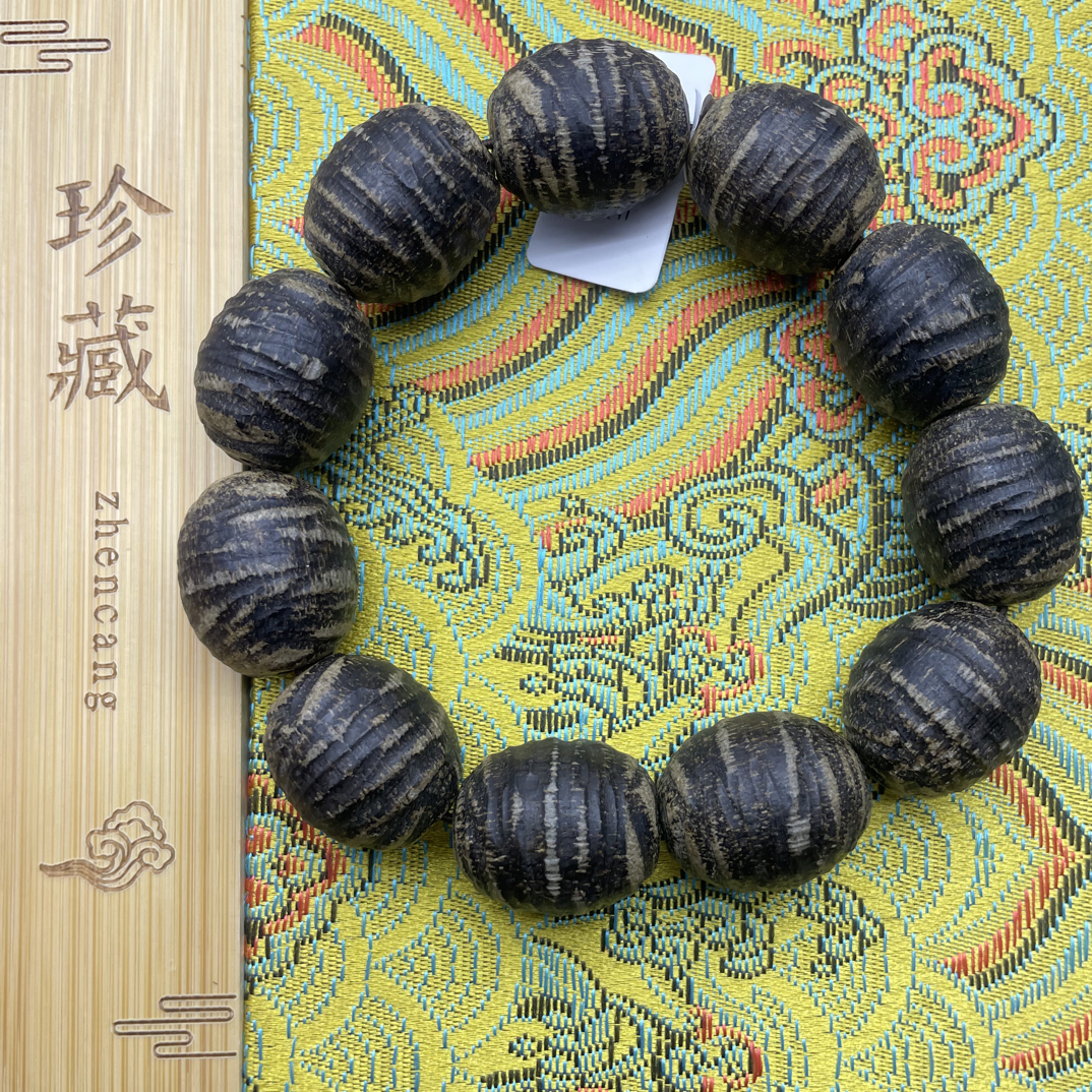 增香沉香木【渝木文玩】18mm手串A26