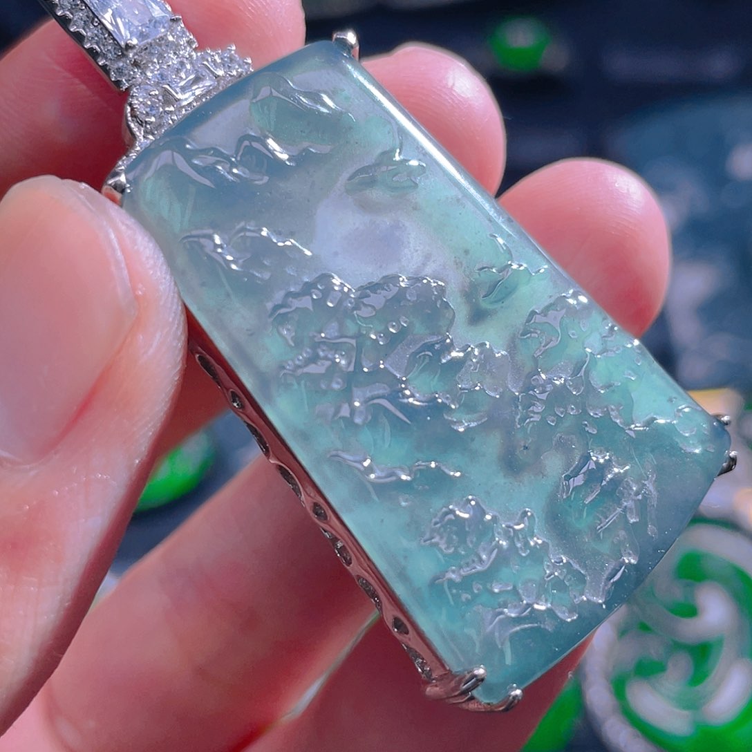 颈饰未镶嵌翡翠翡翠