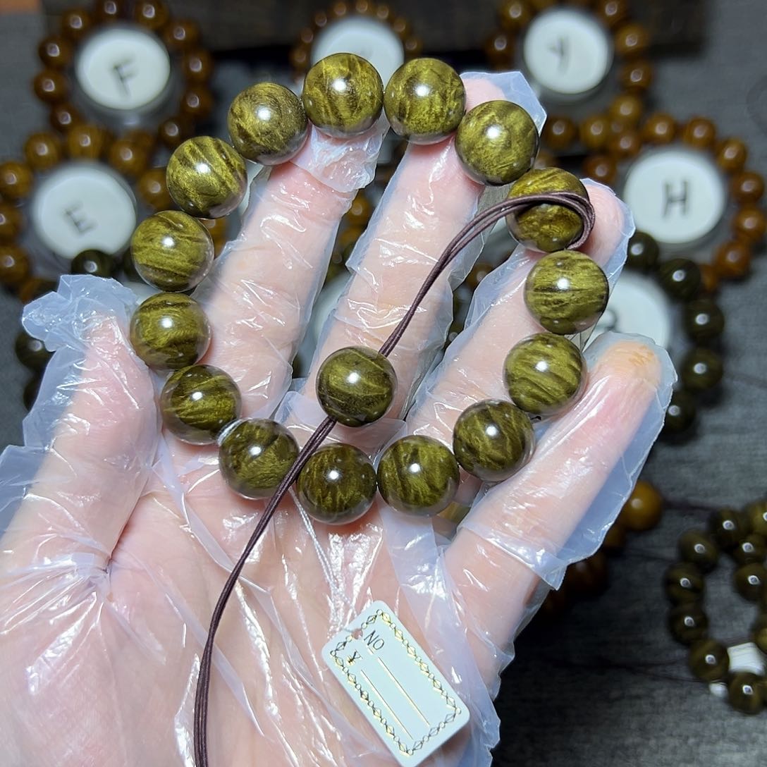 阴沉木手串/手链月***殇阴沉1.5碎花龙