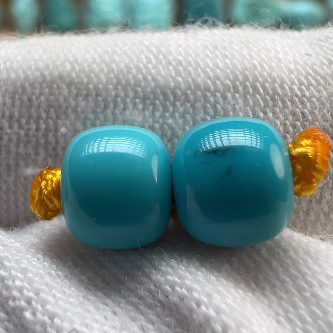 绿松石未镶嵌配饰6.4×5.5