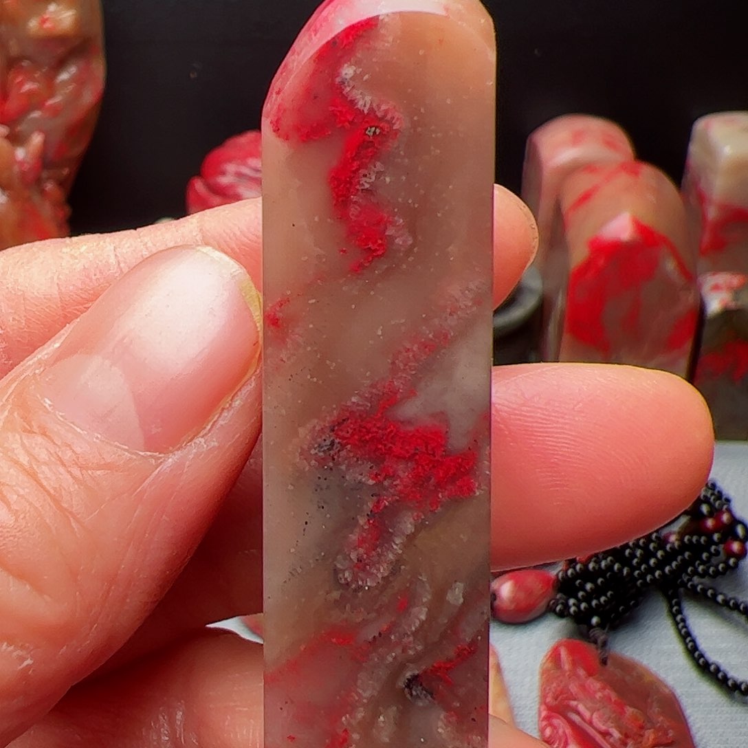 昌化石昌化鸡血石印章