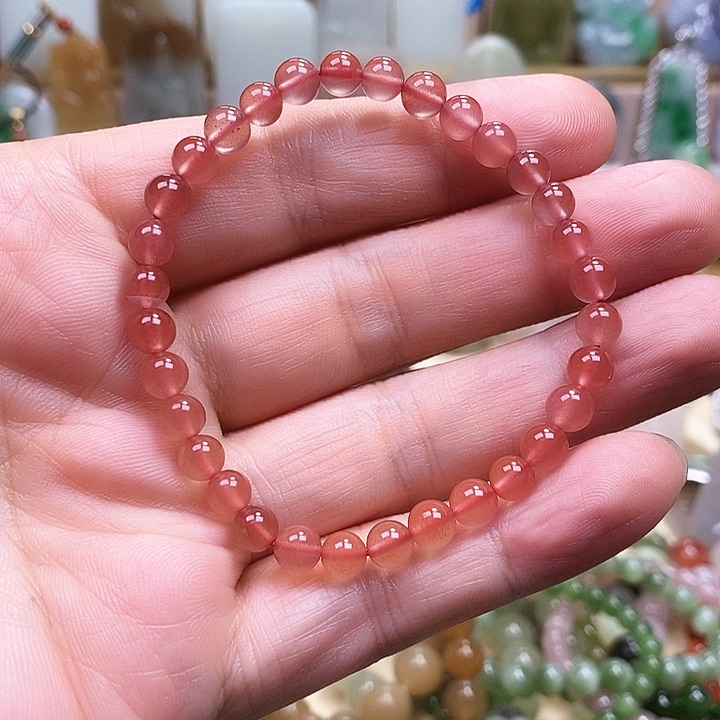 南红玛瑙手链未镶嵌