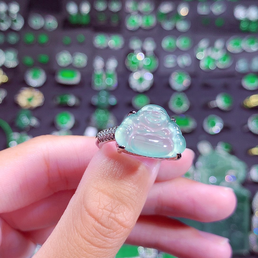 翡翠未镶嵌颈饰天然