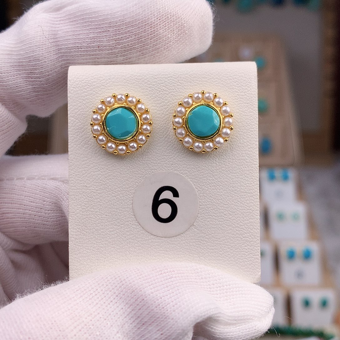 绿松石耳饰未镶嵌