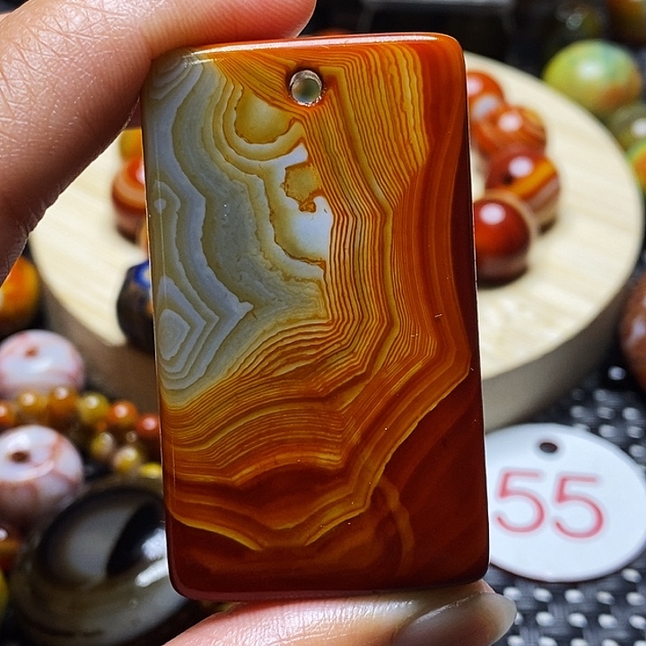 老***吧玛瑙/玉髓未镶嵌颈饰