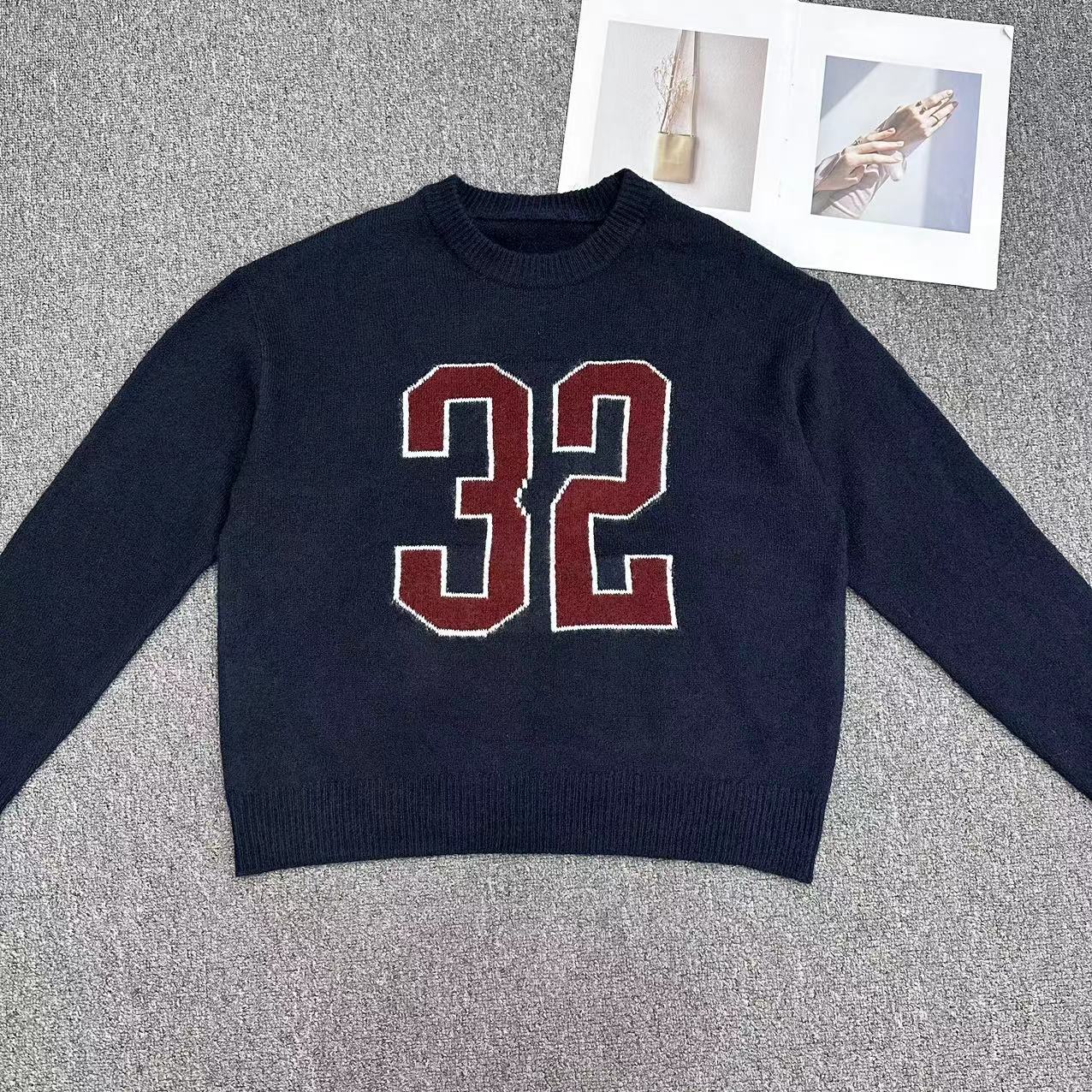 【周周家】6561濮院秋季羊毛圆领套头女士休闲时尚毛衣针织