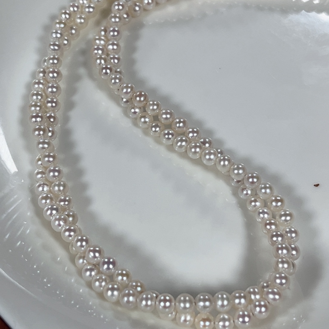 邪***菜淡水珍珠颈饰银S925镶嵌