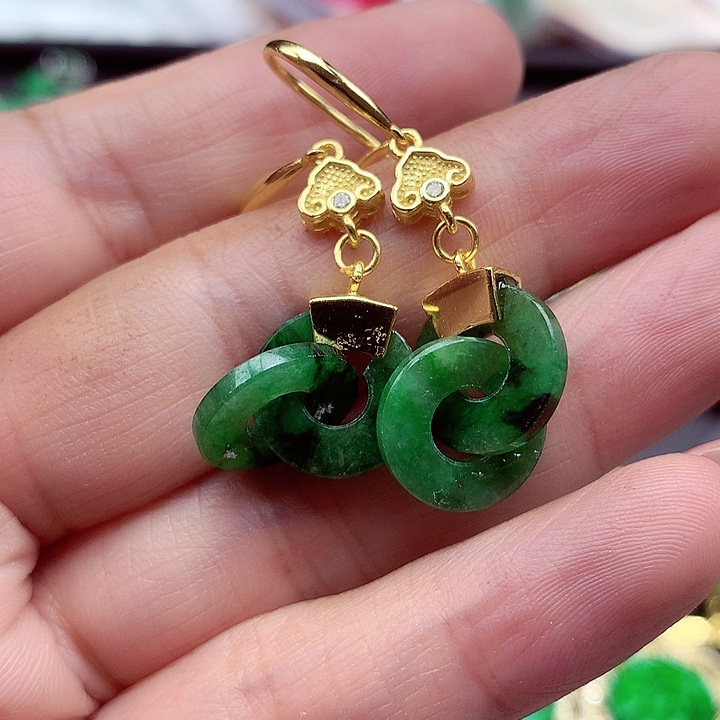 翡翠颈饰银S925镶嵌翡翠