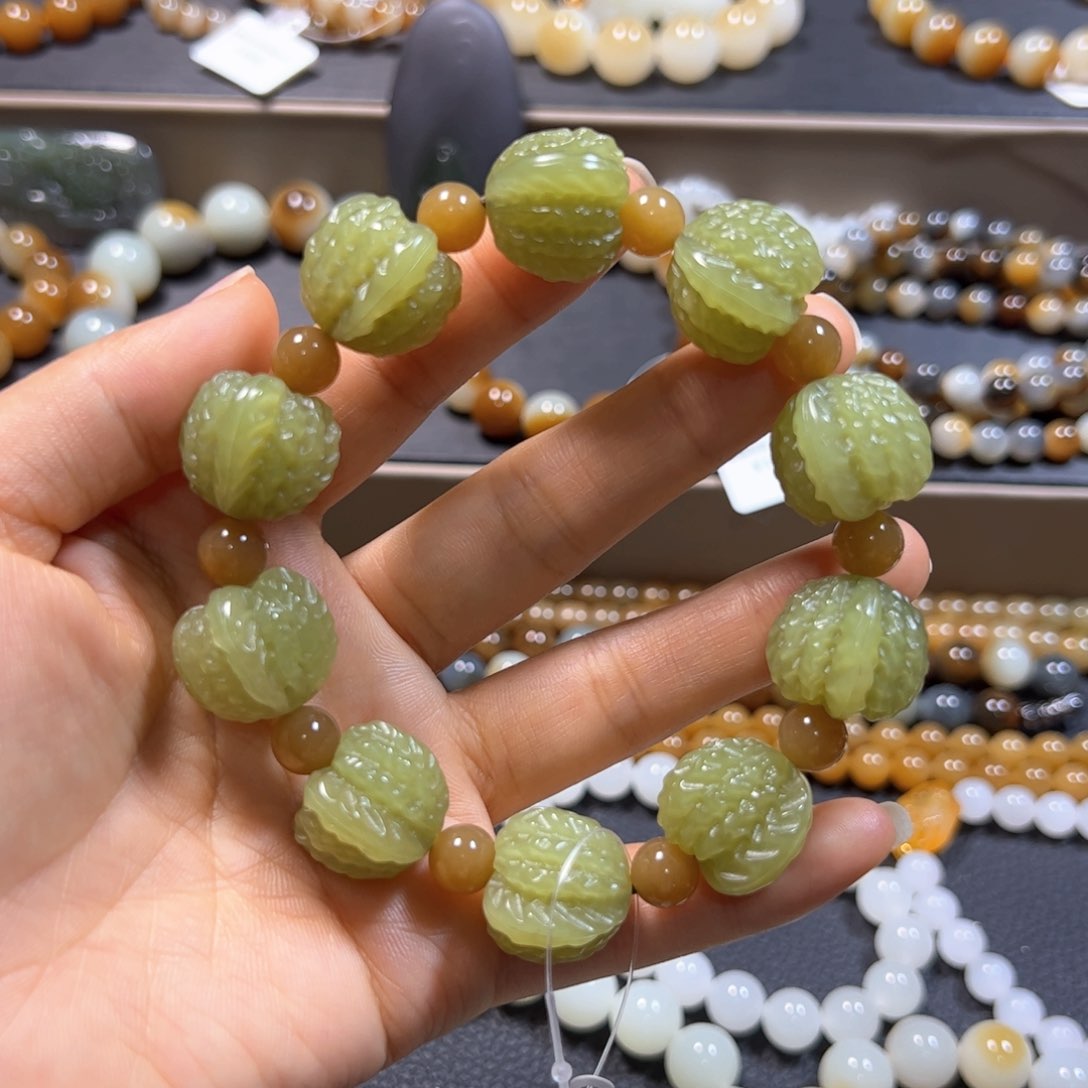 和田玉手链未镶嵌