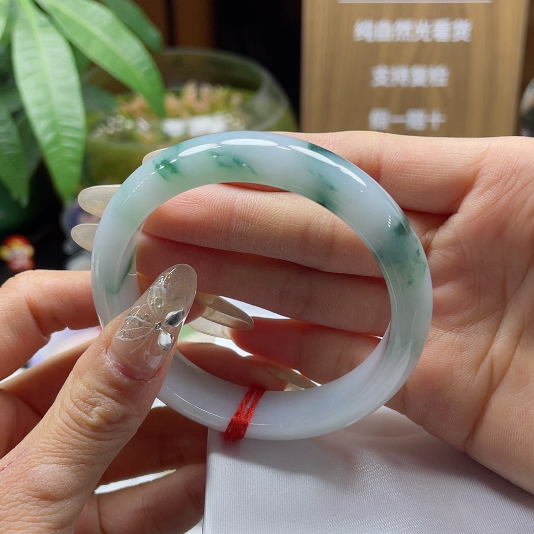 翡翠手镯未镶嵌165 号链接