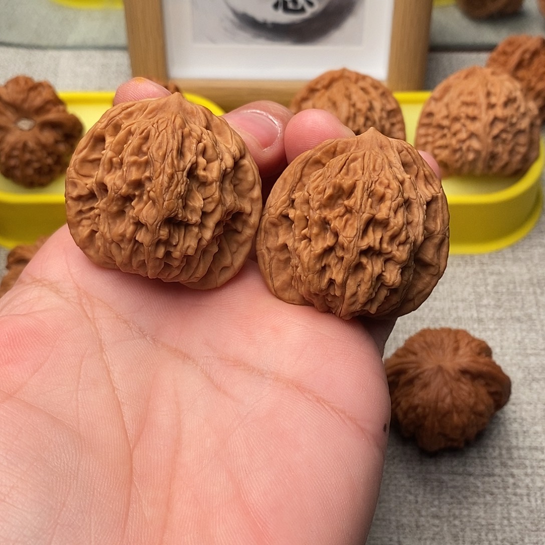 吊坠文玩核桃麦穗虎头41