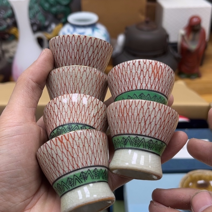 瓷片摆件工艺品瓷器摆件777 