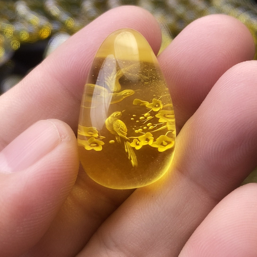 金珀未镶嵌吊坠(不含链)