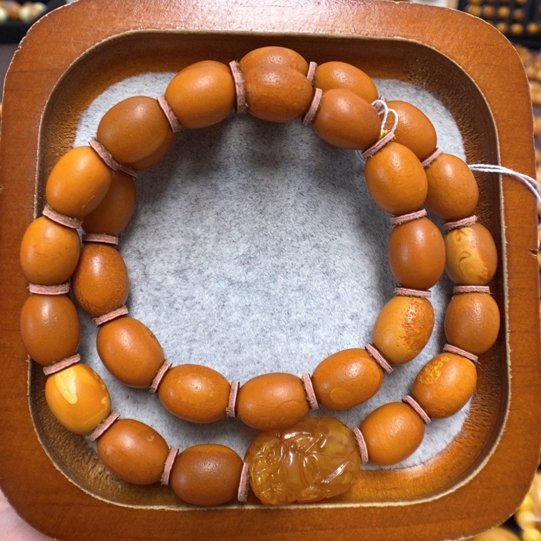 蜜蜡手串未镶嵌蜜蜡