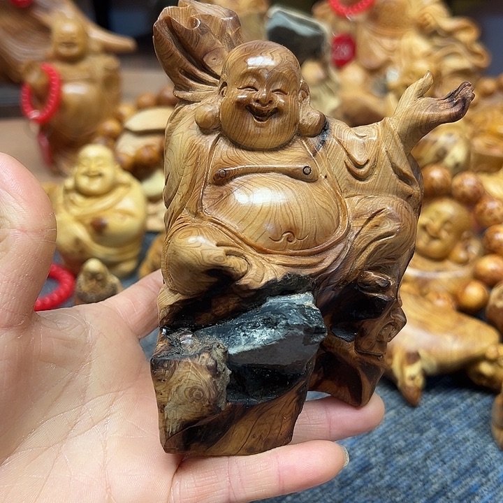 柏木太行崖柏手把摆件