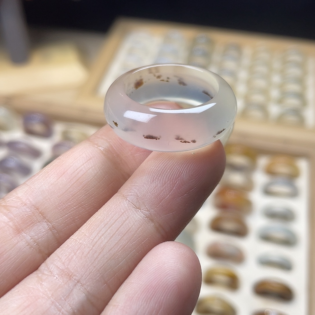 玛瑙/玉髓合金戒指A10港23不退换