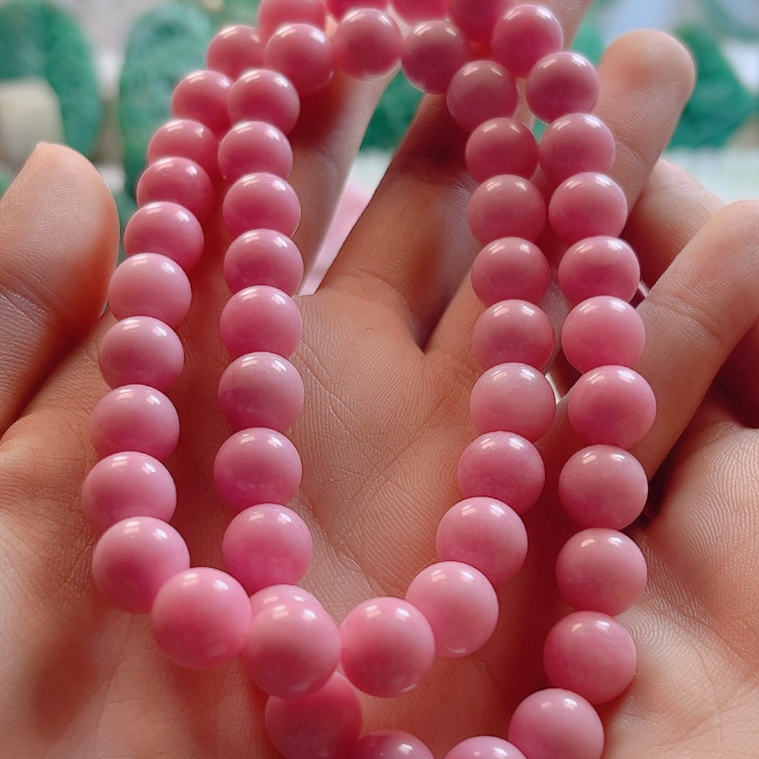 独山玉未镶嵌颈饰牧*花