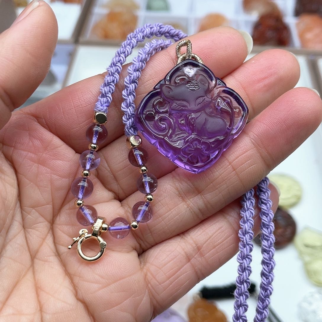 水晶吊坠(不含链)未镶嵌娃****奶