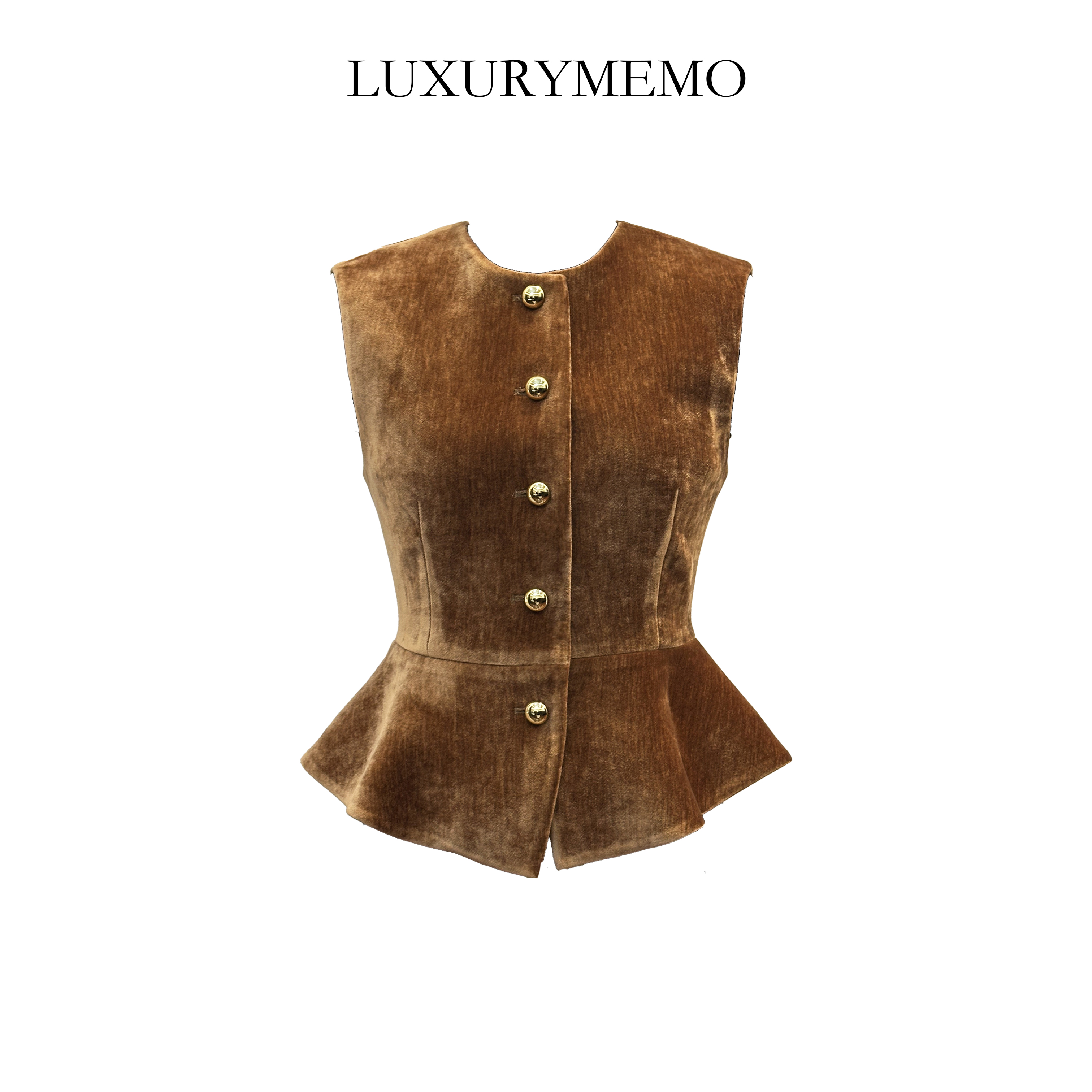 【刘熊熊】气质时尚花瓶腰小姨风马甲