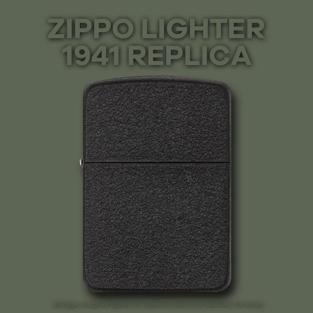 【老李鉴定】Zippo打火机1941黑裂漆光版DYJ1